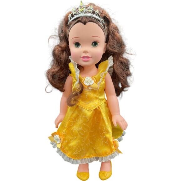 Disney Princess My Friend Belle Doll 14" With Outfit & Tiara - Picture 4 of 8